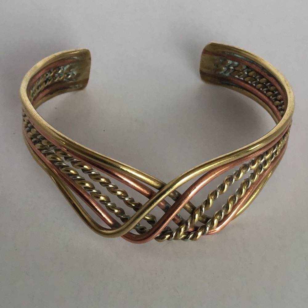 Brass and Copper Bracelet